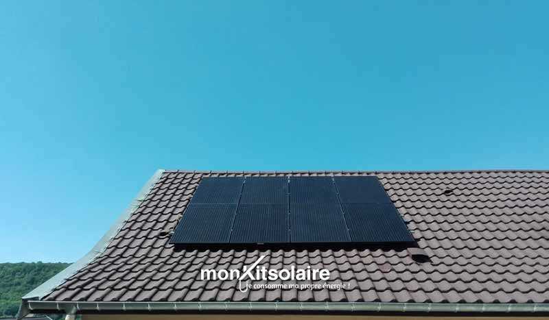 Le kit solaire posé sur toiture